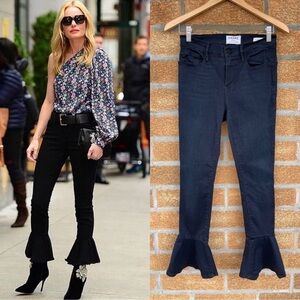 Frame Le Skinny De Jeanne Flounce Flare Jeans